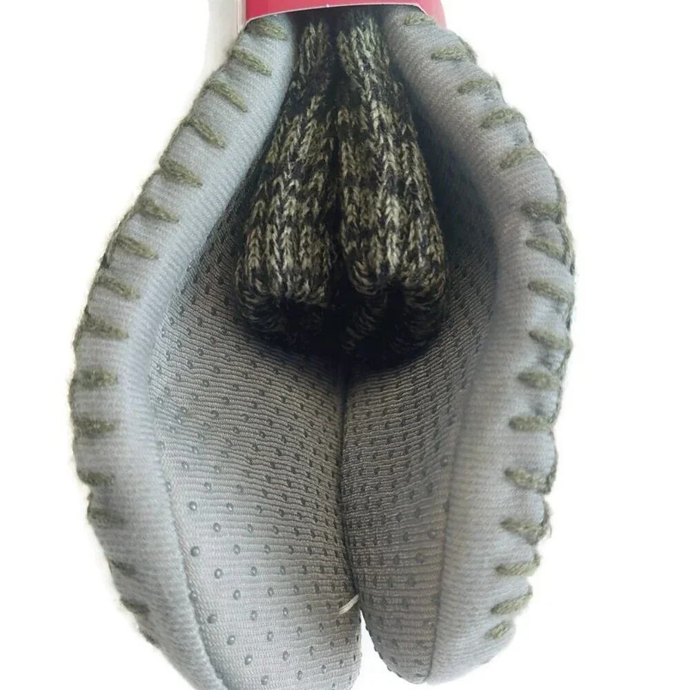 MUK LUKS Mens Slipper Socks Size L/XL Shoe Size 11/13 Green RT Warm Comfortable